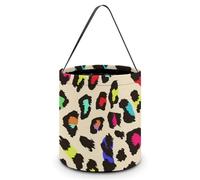 -Sacs à Bonbons à Motif léopard Rose, Sac fourre-Tout réutilisable, Panier à Bonbons pour décoration de fête Festive