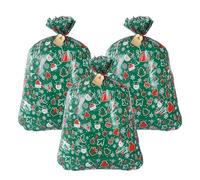 Sacs à Bonbons de Noël - 3 Pièces Pochette et Sachet Petit Format,Sacs À Bonbons Fêtes De Noël - Sac de Rangement pour Fêtes d'Hiver - Friandises Chocolats Biscuits et Petits