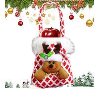 Sacs À Bonbons De Noël | Décorations De Maison Réutilisables Père Noël Avec Poignée - Sacs À Friandises Pour Les Fêtes,Pour Adultes Famille Amis Mariage Réveillon Veille Du Nouvel An