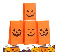 Sacs à bonbons d'Halloween, sachet orange pour collation