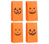 Sacs à Bonbons Halloween Quatre Sachets Orange pour Snacks
