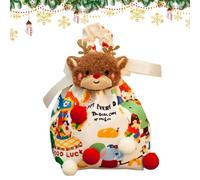 Sacs à bonbons pour Noël - Sacs réutilisables, sacs de rangement, cadeaux de fête, bonbons pour Noël | pour petits noisettes, gomme jouets sucettes