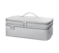 Sacs à brosse de voyage - Sac de rangement portable à double couche pour outils pour cheveux avec coussinet résistant à la chaleur