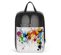 Sacs à chaussures avec poignée - Sacs de voyage avec éclaboussures de peinture abstraite, pochette de rangement de voyage pour voyage et rangement, style, taille unique, sacs à chaussures, Style