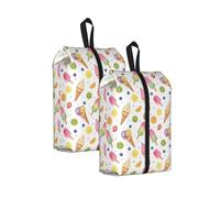 Sacs à Chaussures colorés pour emporter des Glaces et des Fruits, avec poignée