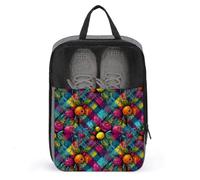 Sacs à chaussures de golf pour voyage pour homme et femme - Imprimé fruits tropicaux - Sacs à chaussures de voyage pour l'emballage dans une valise, bowling, danse, pointe de football, sac de sport