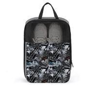 Sacs à chaussures de golf pour voyage pour homme et femme - Imprimé style urbain hawaïen - Sacs à chaussures de voyage pour l'emballage dans une valise, bowling, danse, pointe de football, sac de