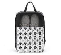 Sacs à chaussures de golf pour voyage pour homme et femme - Motif tête de loup - Sacs à chaussures de voyage pour l'emballage dans une valise, un bowling, une pointe de football, un sac de sport avec