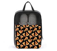 Sacs à chaussures de golf pour voyage pour homme et femme - Sac à chaussures de voyage imprimé bacon pizza, sac à chaussures de voyage pour emballage dans une valise, bowling, pointe de football, sac