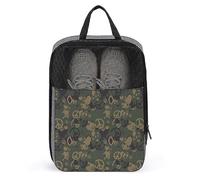 Sacs à Chaussures de Voyage Camouflage Militaire Amour et pacifisme, Pochette de Rangement Portable, Organisateur de Chaussures, Sac fourre-Tout pour Femmes et Hommes