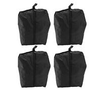 Sacs à Chaussures de Voyage imperméables, Grande capacité, Sacs de Rangement Noirs à Fermeture éclair pour Salle de Sport, Voyage à Domicile, Tissu Oxford Enduit d'argent 190T, 4 (37 * 23CM)