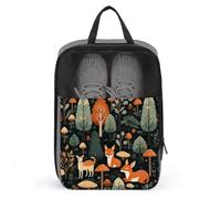 Sacs à chaussures de voyage, sac à chaussures imprimé animaux, étanche et portable, pochette de rangement pour chaussures, avec fermeture éclair robuste pour bateau de croisière, animaux, taille