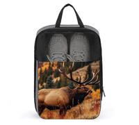 Sacs à chaussures de voyage, sac à chaussures imprimé animaux sauvages, étanche et portable, pochette de rangement pour chaussures, avec fermeture éclair robuste pour bateau de croisière, animaux