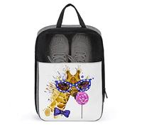 Sacs à Chaussures drôles de Bonbons de Girafe pour Pochette à Chaussures de Voyage Grand Sac de Rangement de Chaussures étanche pour Hommes Femmes, Organisateur de Chaussures de Valise de Voyage avec