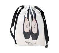 Sacs à chaussures | Housse à cordon pour chaussures de danse | Housse de rangement légère en satin lavable accessoire de ballet pour femmes et filles, Noir , Consulte la descripción, Voir description