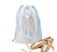 Sacs à chaussures | Housse à cordon pour chaussures de danse | Housse de rangement légère en satin lavable accessoire de ballet pour femmes et filles, bleu ciel, Consulte la descripción, Voir