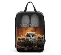 Sacs à chaussures pour voyage, étui à chaussures imprimé hibou mignon pour voyage, sac à chaussures de voyage, sac de voyage imperméable et portable, sac de voyage pour femme et homme, joli hibou,