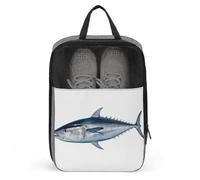 Sacs à chaussures pour voyage, étui à chaussures imprimé thunnus pour voyage, sac à chaussures de voyage, sac à chaussures étanche et portable, sac de voyage pour homme et femme, thunnus, taille