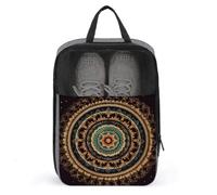 Sacs à chaussures pour voyage, motif mandala, sac à chaussures de voyage, sac à chaussures de voyage, sac de voyage imperméable et portable, sac de voyage pour homme et femme, mandala, taille unique,