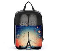 Sacs à chaussures pour voyage, motif paris, étui à chaussures imprimé pour voyage, sac à chaussures de voyage, sac de voyage imperméable et portable, sac de voyage pour femme et homme, motif paris,