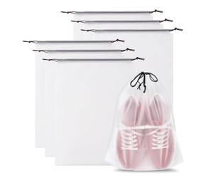 Sacs À Chaussures - Sacs De Chaussures De Voyage Clairs | Essentiels De Voyage Portables | Organisateur D'emballage De Pochettes Transparentes Portables Avec Corde À Cordon | Soupche D'organisateur Im