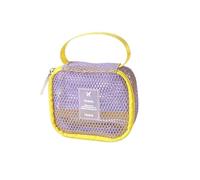 Sacs à clés de petite capacité, sac à cosmétiques transparent, pochette de rangement carrée en maille avec fermeture éclair, porte-monnaie, mini trousse de toilette, trousse de papeterie, A3, 1.0*1.0