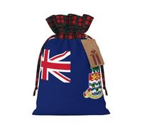 Sacs à cordon avec cordon de serrage, motif drapeau des îles Caïmans, pochettes réutilisables pour emballage et rangement Taille M