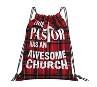 Sacs À Cordon Ce Pasteur A Une Église Formidable Gym Sack Colourful Sacs Piscine Lavable en Machine Sac De Sport pour Piscine Voyage Camping M