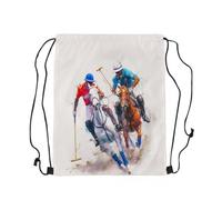 Sacs À Cordon Cheval Au Galop, Animal Mignon, Cheval De Course, Illustration Rétro À L'Aquarelle Gym Sack Sport Sacs Piscine Imperméable Sac De Sport pour Voyage Camping Gym M