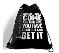 Sacs À Cordon Citation Inspirante : Le Succès Ne Vient Pas À Vous par Hasard. Gym Sack Résistant À l'eau Sacs Piscine Imperméable Sac À Dos pour Gym Camping Voyage M