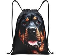 Sacs À Cordon De Serrage Art du Chien Cool Sac À Dos Scolaire Léger Sacs De Sport À Cordon Grand Sac De Gym pour Sport Vacances Gym 36X42Cm