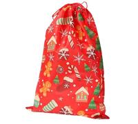 Sacs à cordon de serrage de Noël - Sacs cadeaux de Noël en tissu non tissé | Sacs d'emballage de Noël | Sac de rangement réutilisable | Friandises de Noël pour les fêtes