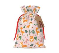 Sacs à cordon de serrage en toile de jute avec cordon de serrage pour mariage/fête/festival/rangement de petite taille