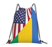 Sacs À Cordon Drapeau De L'Amitié Américaine Gym Sack Résistant Sacs Piscine Imperméable Sac De Sport pour Fête Natation Piscine S