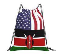 Sacs À Cordon Drapeau De L'Amitié Américaine Gym Sack Sport Sacs Piscine Imperméable Sac À Dos pour Voyage Camping Vacances S