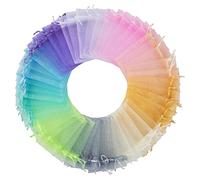 Sacs à Cordon en Organza, Pochettes à Bijoux, 12x9cm Sac de Cadeaux de Mariage, Coloré Sachets pour Lavande, Fête Bonbons, l'emballage de Noël, Douche de Bébé (100PCS)