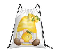Sacs À Cordon Gnomes des Fruits Mignons Jaunes Gym Sack Résistant Sacs Piscine Imperméable Sac De Sport pour Natation Piscine Fête S