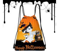 Sacs à Cordon Halloween | Sacs à Bonbons - 33x43 cm Sac à Dos à Cordon Halloween Imperméable pour Sport, Salle de Sport et Courses