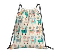 Sacs À Cordon Lama Gym Sack Sport Sacs Piscine Imperméable Sac De Sport pour Plage Ecole Gym M