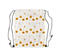 Sacs À Cordon Lanterne Citrouille Halloween Fantôme Mignon Plage Blanche Baignade Voyage Gym Sack Résistant Sacs Piscine Résistant À l'eau Sac À Dos pour Fête Camping Vacances M