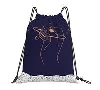 Sacs À Cordon Planète Magique Bohème Astrologie Mystique Gym Sack Unisexe Sacs Piscine Résistant Sac De Sport pour Voyages Vacances Camping S