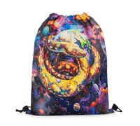 Sacs À Cordon Serpent Reptile 3D Style Bohème Exotique Animal Tropical Gym Sack Sport Sacs Piscine Imperméable Sac De Sport pour Camping Voyage Natation M