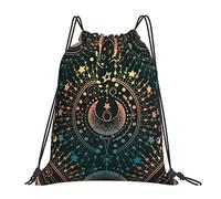 Sacs À Cordon Tarot De La Lune Magique Astrologie Mystique Gym Sack Colourful Sacs Piscine Unisexe Sac À Dos pour Natation Piscine Voyage M