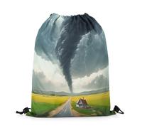 Sacs À Cordon Tornade, Horreur, Tonnerre, Lumière, Catastrophe Naturelle, Paysage Gym Sack Lavable en Machine Sacs Piscine Sport Sac À Dos pour Voyages Gym Camping M