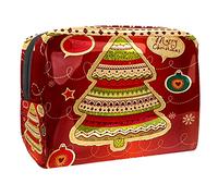 Sacs à cosmétiques imperméables, sacs de maquillage de voyage, chaussettes de Noël rouges, sacs de maquillage portables multifonctionnels, organisateur de sac de maquillage de voyage pour femme,