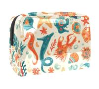 Sacs À Cosmétiques pour Femmes Jelly Starfish Pattern (Motif D'étoile De Mer en Gelée) Trousse De Maquillage Trousse De Toilette De Voyage Organisateur De Cosmétiques 18.5x7.5x13cm