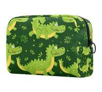 Sacs À Cosmétiques pour Femmes Mignons Motifs De Crocodiles Trousse De Maquillage Trousse De Toilette De Voyage Organisateur De Cosmétiques