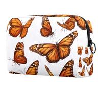 Sacs À Cosmétiques pour Femmes Modèles De Papillons Monarques Trousse De Maquillage Trousse De Toilette De Voyage Organisateur De Cosmétiques