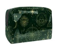 Sacs À Cosmétiques pour Femmes Motifs D'astrologie Alchimique Trousse De Maquillage Trousse De Toilette De Voyage Organisateur De Cosmétiques 18.5x7.5x13cm