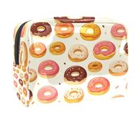 Sacs À Cosmétiques pour Femmes Ourson Mignon Qui Tient Une Fleur De Rose Trousse De Maquillage Trousse De Toilette De Voyage Organisateur De Cosmétiques 18.5x7.5x13cm